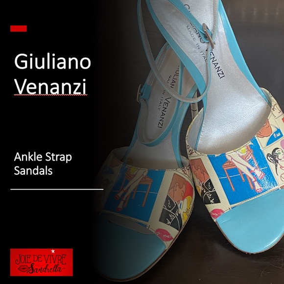 Giuliano Venanzi Ankle Strap Sandals - Picture 1 of 15